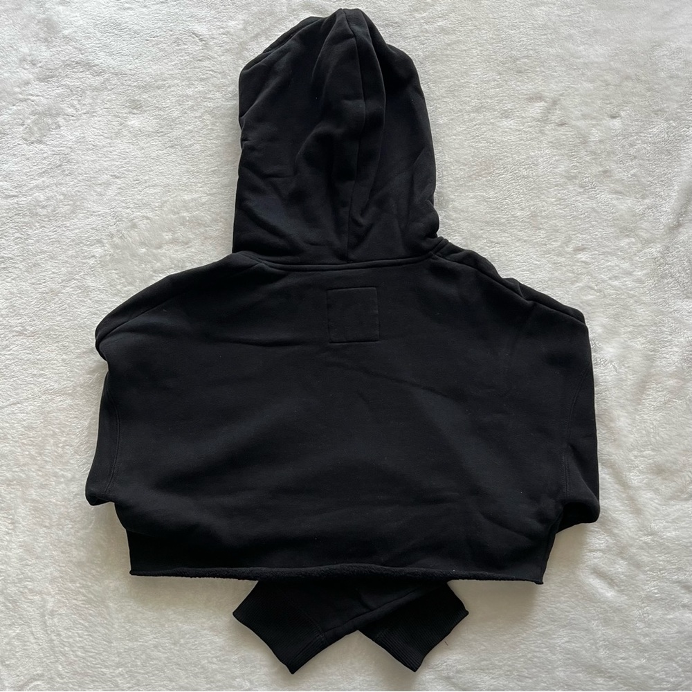 Hollister Crop Hoodie - Small, Black - Picture 2 of 9